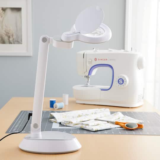 Ottlite Space-Saving LED Magnifier Desk Lamp